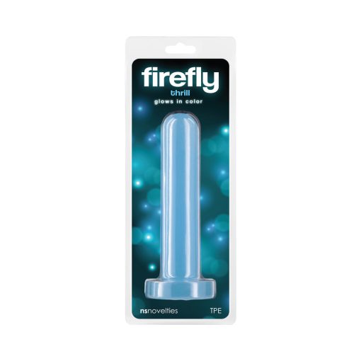 Firefly Thrill Small Glow-In-The-Dark Dildo Blue