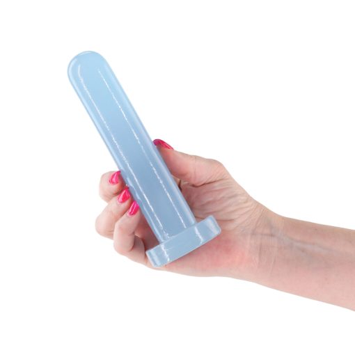Firefly Thrill Small Glow-In-The-Dark Dildo Blue - Image 3