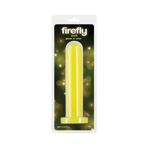 Firefly Thrill Large Glow-In-The-Dark Dildo Yellow