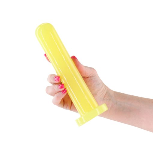 Firefly Thrill Large Glow-In-The-Dark Dildo Yellow - Image 3