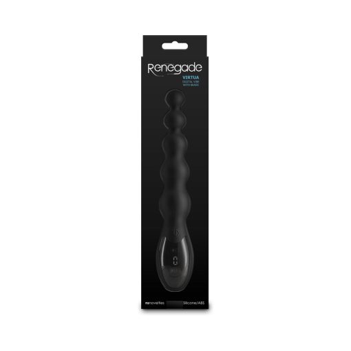 Renegade Virtua Digital Beaded Vibrator with Display – Black - Image 4