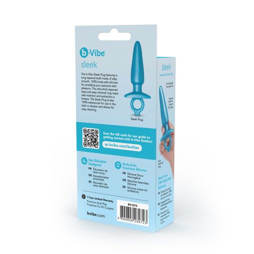 B-Vibe Butties Sleek Tapered Silicone Plug - Image 7