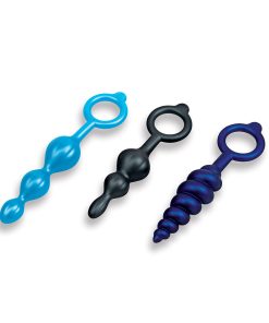 B-Vibe Beaded Butties Bundle 3-Piece Anal Plug Set