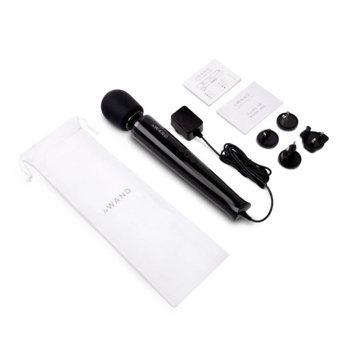 Le Wand Plug-In Vibrating Massager Black - Image 11