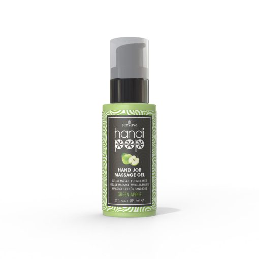 Sensuva Handipop Edible Hand Job Massage Gel Green Apple 2 Oz.