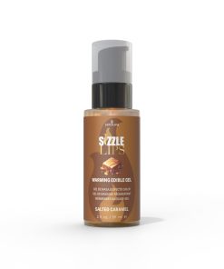 Sensuva Sizzle Lips Warming Gel Salted Caramel 2 Oz.