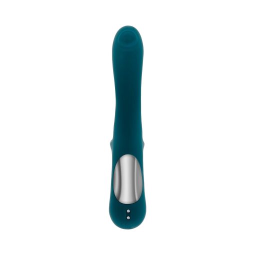 Playboy Harmony Tongue Licking & Tapping Vibrator – Dual Stim (Deep Teal) - Image 5