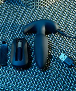 Selopa Black Beauty Remote Control Anal Plug – Slim, Silicone, Vibrating