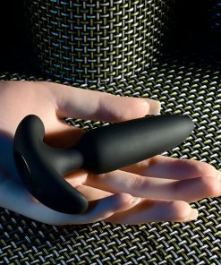 Selopa Black Beauty Remote Control Anal Plug – Slim, Silicone, Vibrating
