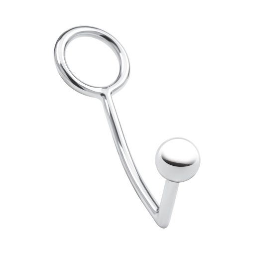 Blue Line Stainless Steel Anal Hook & Cock Ring - Image 3