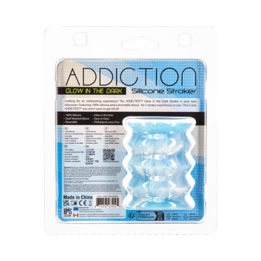Addiction Silicone Reversible Stroker Glow-In-The-Dark - Image 12