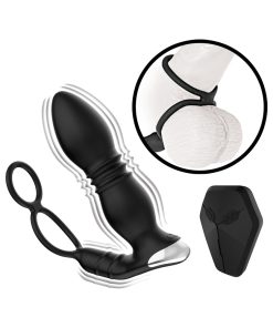 Ass-Sation Remote Thrusting Power Plug Black