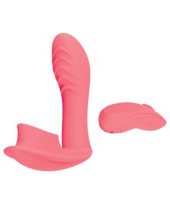 Blaze Remote Control Rabbit Vibrator – Dual Motor Satisfier (Coral)