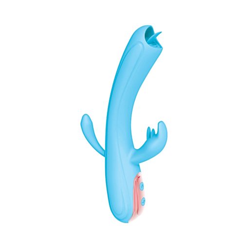 My Secret Fantasy – Flickering Tongue Triple Stimulator Vibrator (Blue) - Image 2