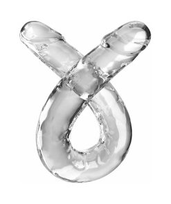 King Cock Double Dildo 18 In. Clear