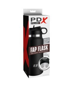 Pdx Plus Fap Flask Thrill Seeker Discreet Stroker Black Bottle Frosted