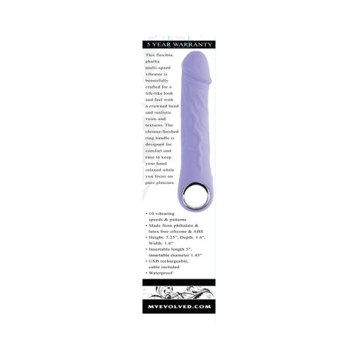 Evolved Purple Fantasy Rechargeable Vibrator Silicone - Image 9