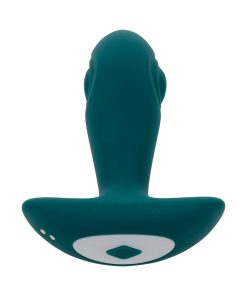 Gender X Tunnel Tapper Rechargeable Vibrating Anal Plug With Remote Teal