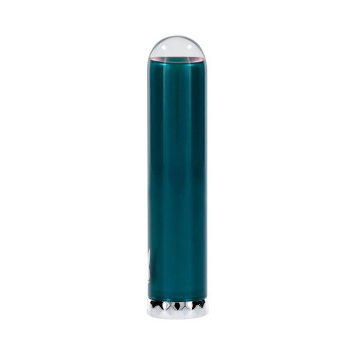 Playboy Emerald Rechargeable Vibrating Glass Mini Vibe Deep Teal - Image 3