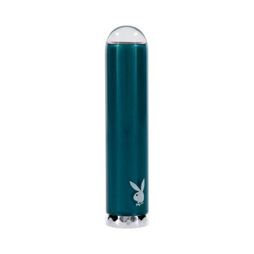 Playboy Emerald Rechargeable Vibrating Glass Mini Vibe Deep Teal - Image 5