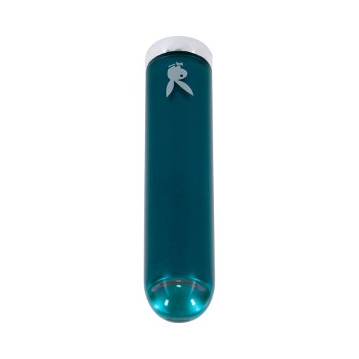 Playboy Emerald Rechargeable Vibrating Glass Mini Vibe Deep Teal - Image 6