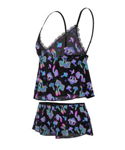 Magic Silk Hazy Dayz Cami & Short Set Mushroom L/Xl