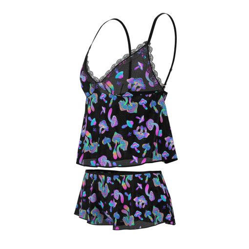 Magic Silk Hazy Dayz Cami & Short Set Mushroom L/Xl - Image 4