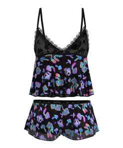 Magic Silk Hazy Dayz Cami & Short Set Mushroom L/Xl