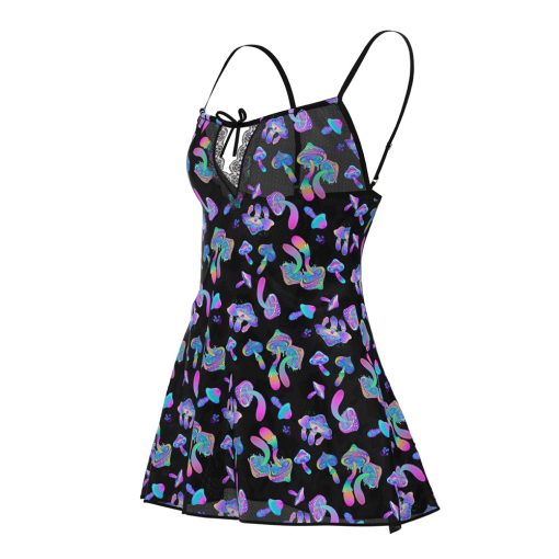 Magic Silk Hazy Dayz Dress & G-String Set Mushroom S/M - Image 4