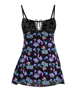 Magic Silk Hazy Dayz Dress & G-String Set Mushroom S/M