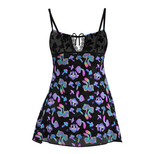 Magic Silk Hazy Dayz Dress & G-String Set Mushroom S/M - Image 5