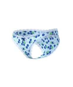 Magic Silk Sweet Treats Boy Short With Lube Blueberry S/M