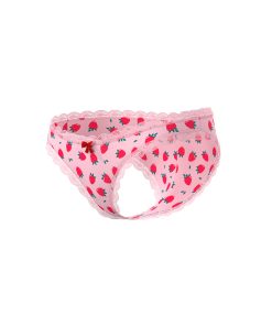 Magic Silk Sweet Treats Boy Short With Lube Strawberry L/Xl