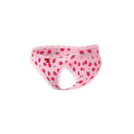 Magic Silk Sweet Treats Boy Short With Lube Strawberry L/Xl - Image 4