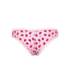 Magic Silk Sweet Treats Boy Short With Lube Strawberry L/Xl