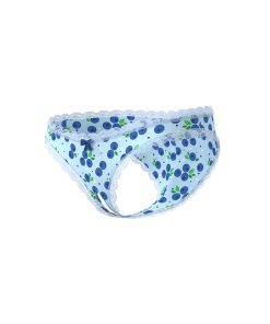 Magic Silk Sweet Treats Crotchless Boy Short With Lube Blueberry Queen Size