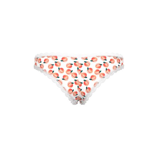 Magic Silk Sweet Treats Crotchless Boy Short With Lube Peach L/Xl - Image 5