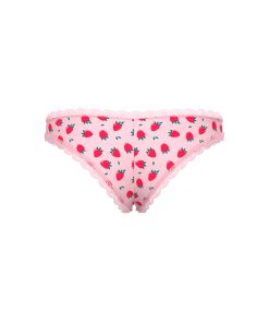 Magic Silk Sweet Treats Crotchless Boy Short With Lube Strawberry Queen Size
