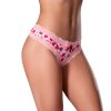 Magic Silk Sweet Treats Crotchless Thong With Lube Strawberry L/Xl