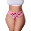 Magic Silk Sweet Treats Crotchless Thong With Lube Strawberry Queen Size
