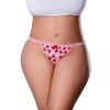 Magic Silk Sweet Treats Split Back & Crotchless Panty With Lube Strawberry Queen Size