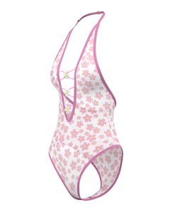 Magic Silk Daisy Teddy With Snap Crotch Daisy Print S/M