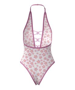 Magic Silk Daisy Teddy With Snap Crotch Daisy Print S/M