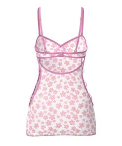 Magic Silk Daisy Dress & Tanga Set Daisy Print L/Xl