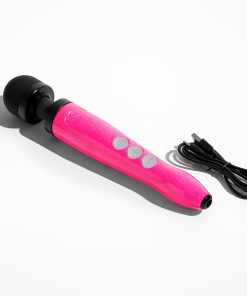 Doxy Die Cast 3R Rechargeable Compact Wand Vibrator Hot Pink