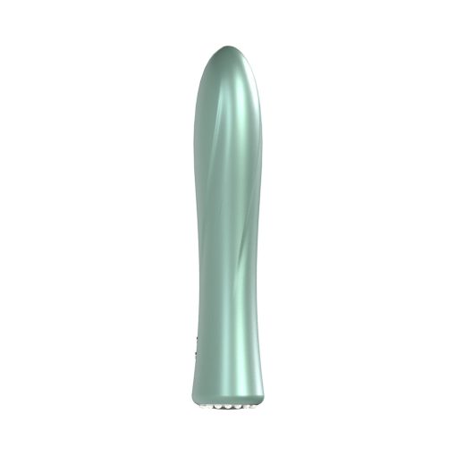 Loveline La Perla Ii Rechargeable Silicone Vibrator Green - Image 2