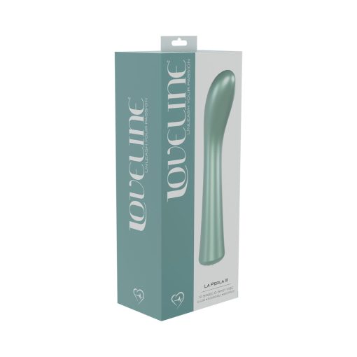 Loveline La Perla Iii Rechargeable Silicone G-Spot Vibrator Green