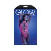 Fantasy Lingerie Glow Knockout Uv Reactive Adjustable Halter G-String Teddy With Hook Closure M/L