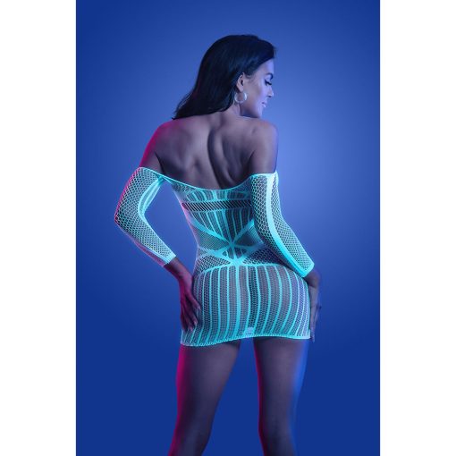 Fantasy Lingerie Glow Ascension Glow-In-The-Dark Seamless Long Sleeve Dress O/S - Image 3