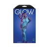 Fantasy Lingerie Glow Illuminate Glow-In-The-Dark Crotchless Teddy Bodystocking Queen Size